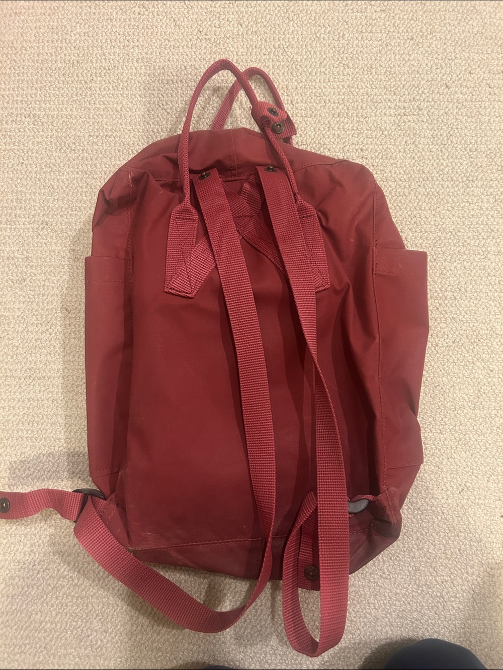 Fjallraven Kånken Two-Tone Navy and Red Backpack - Picture 3 of 6